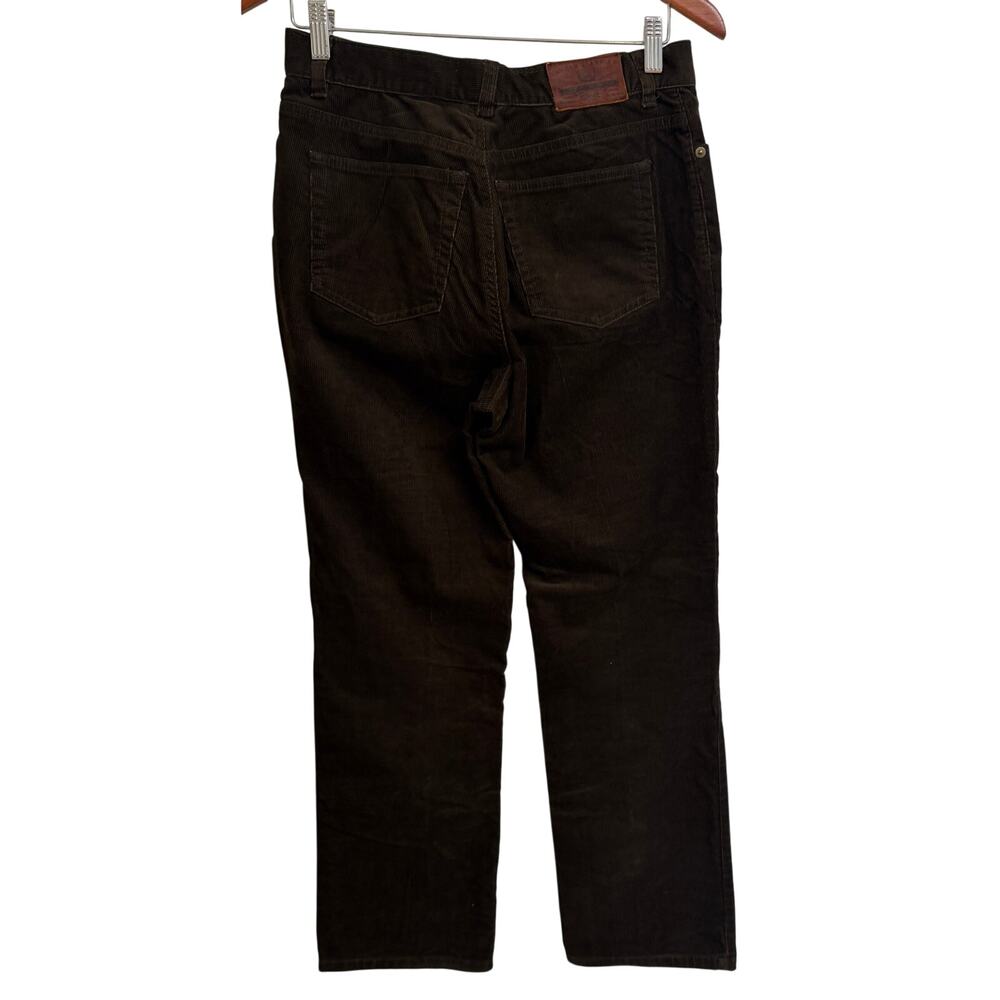 Lauren Jeans Women Petite 8P PM Brown Corduroy Straight Stretch Vintage EUCf - Picture 4 of 8